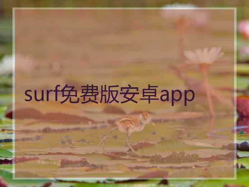 surf免费版安卓app