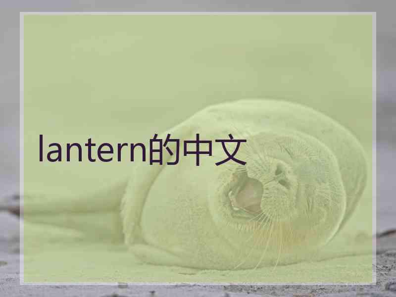 lantern的中文