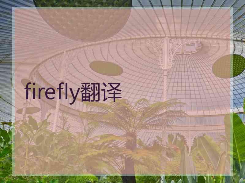 firefly翻译
