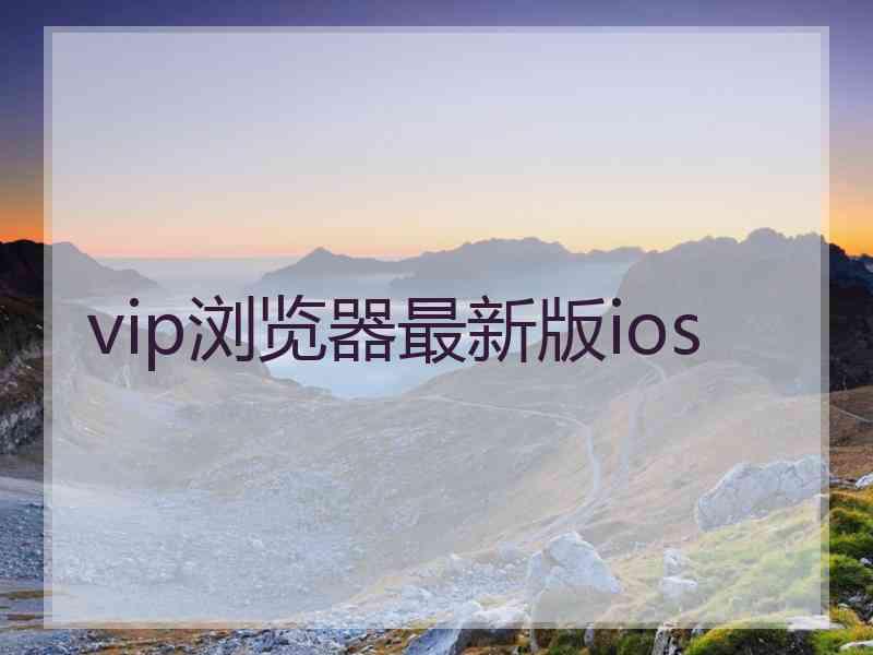 vip浏览器最新版ios