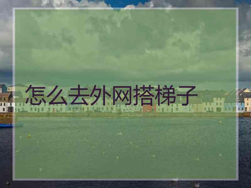 怎么去外网搭梯子