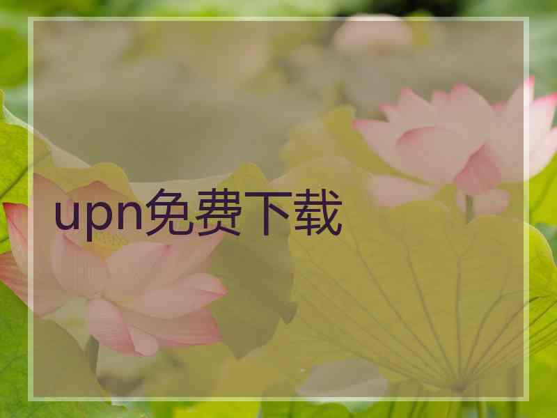 upn免费下载