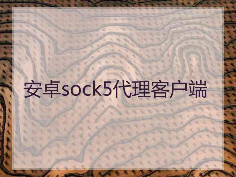 安卓sock5代理客户端