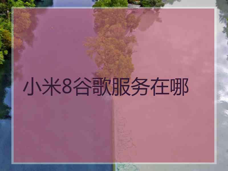 小米8谷歌服务在哪