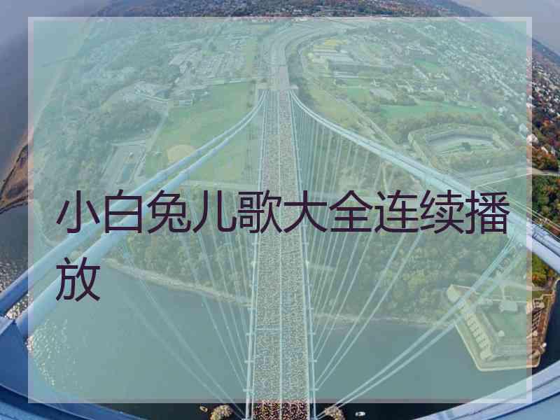 小白兔儿歌大全连续播放