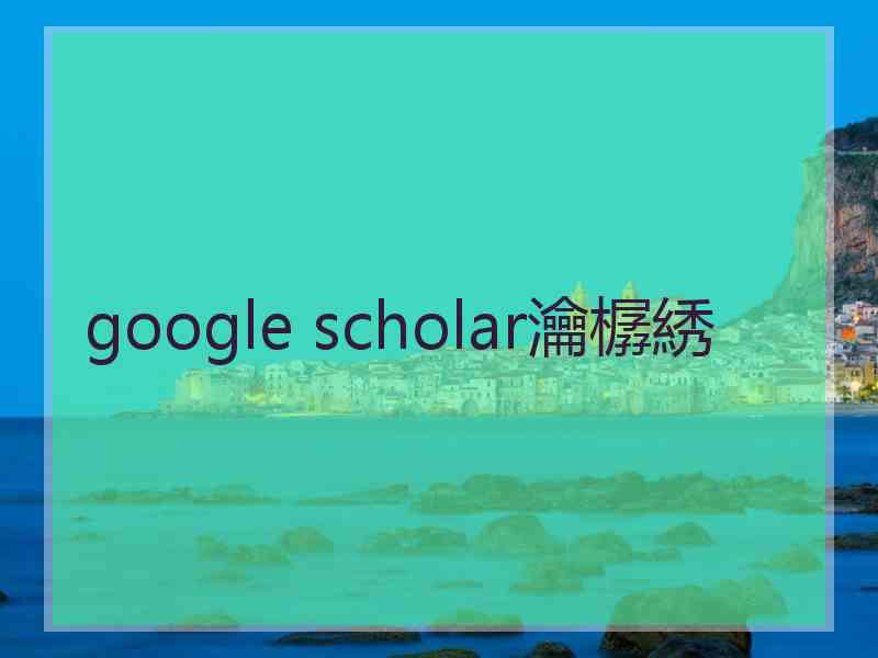 google scholar瀹樼綉