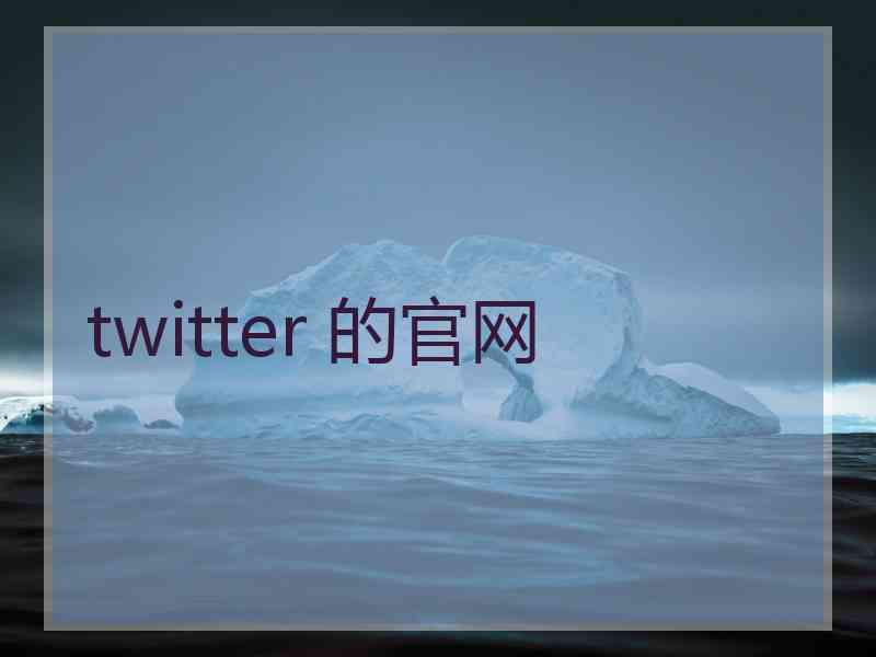 twitter 的官网