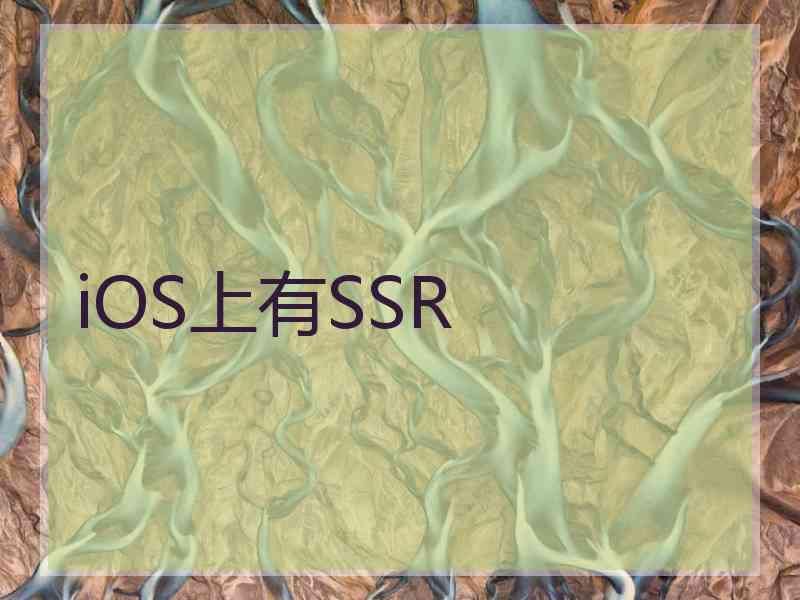 iOS上有SSR