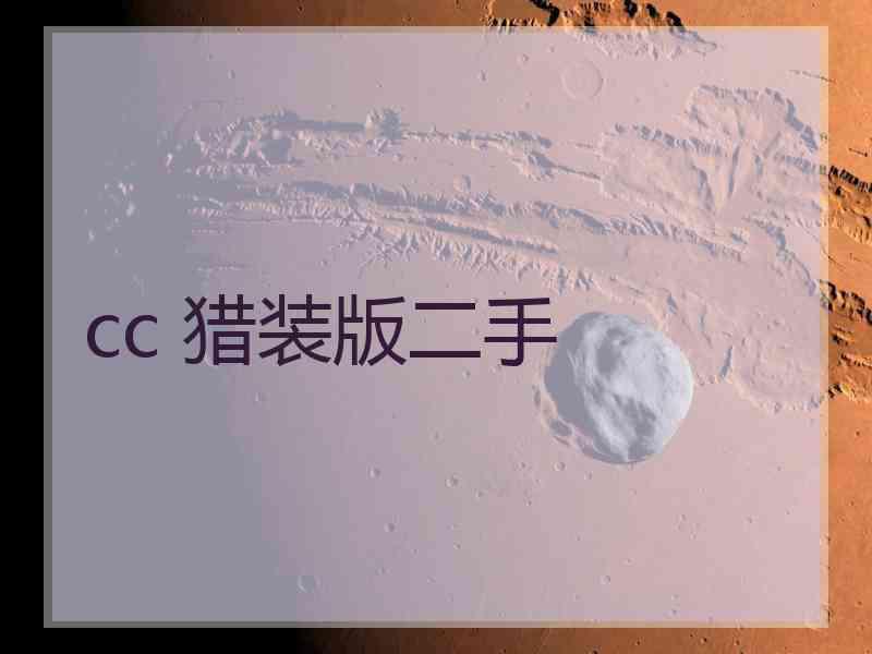 cc 猎装版二手