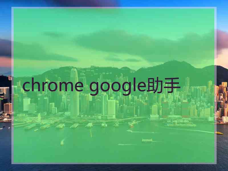 chrome google助手