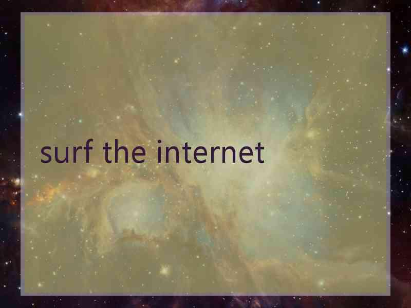surf the internet
