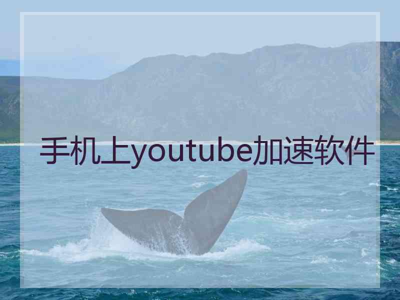 手机上youtube加速软件