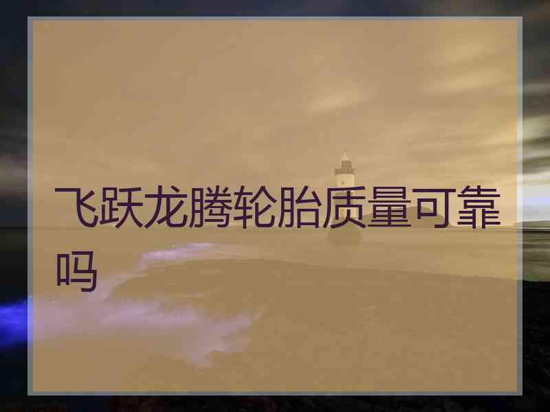 飞跃龙腾轮胎质量可靠吗