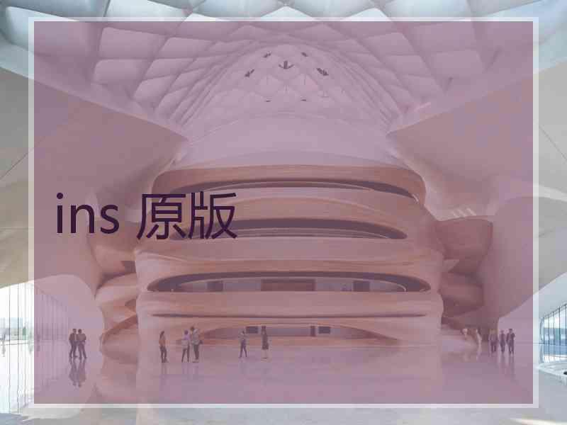 ins 原版