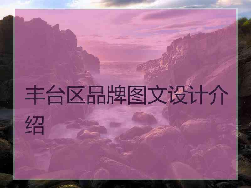 丰台区品牌图文设计介绍
