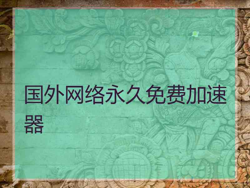 国外网络永久免费加速器