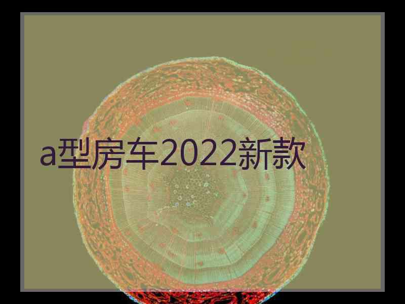 a型房车2022新款