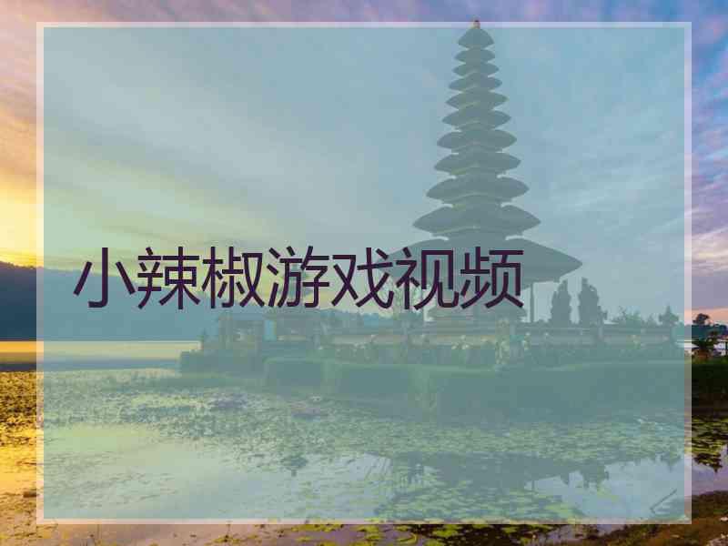 小辣椒游戏视频