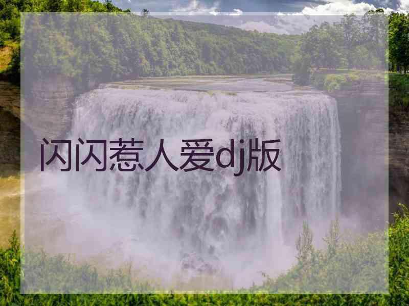 闪闪惹人爱dj版