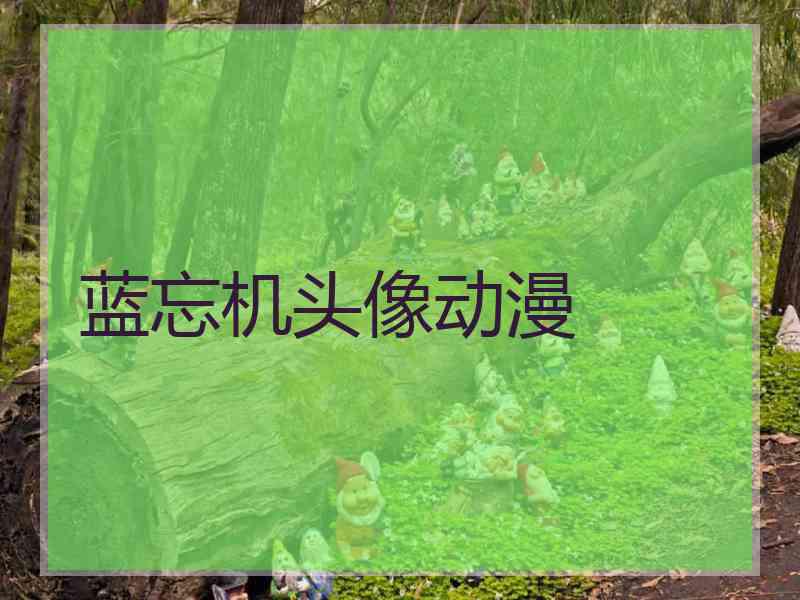 蓝忘机头像动漫
