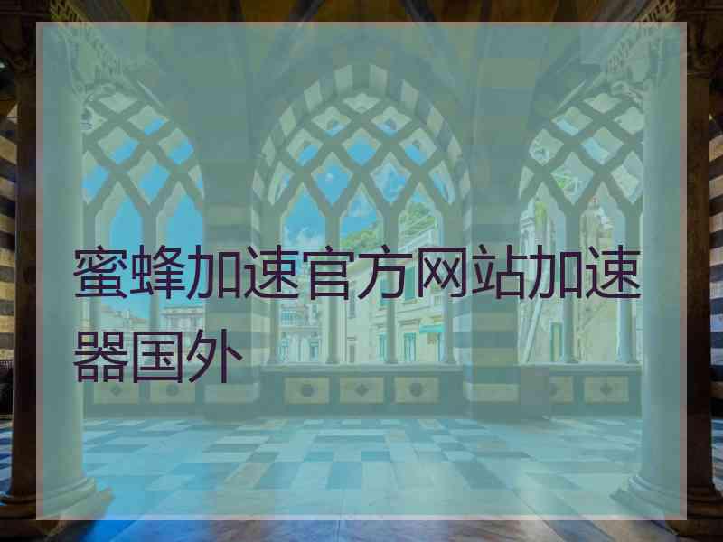 蜜蜂加速官方网站加速器国外