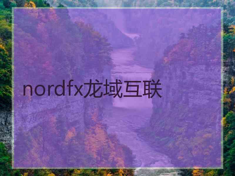nordfx龙域互联