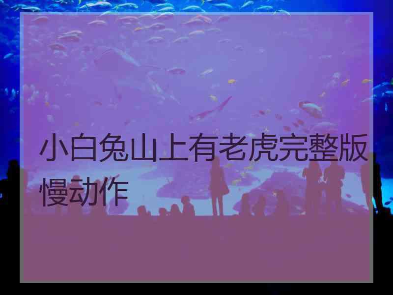 小白兔山上有老虎完整版慢动作