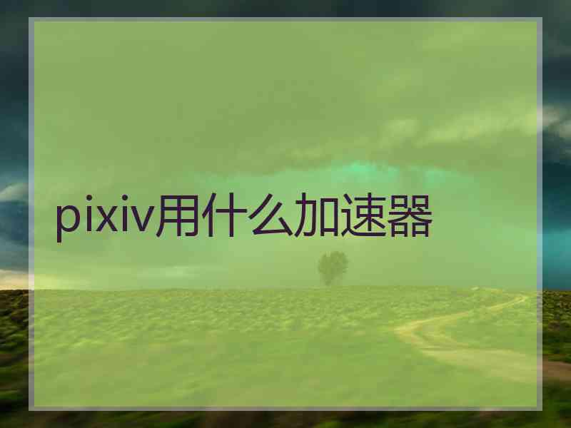 pixiv用什么加速器