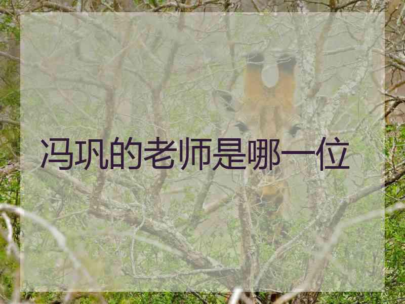 冯巩的老师是哪一位