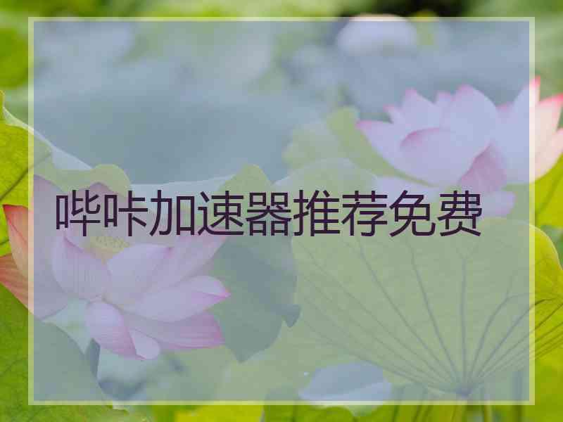 哔咔加速器推荐免费