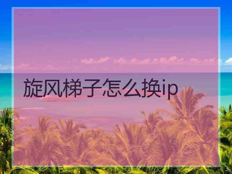 旋风梯子怎么换ip