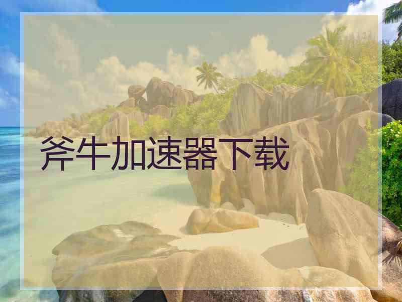 斧牛加速器下载