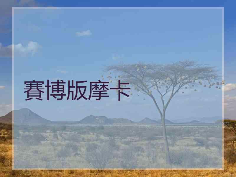 賽博版摩卡