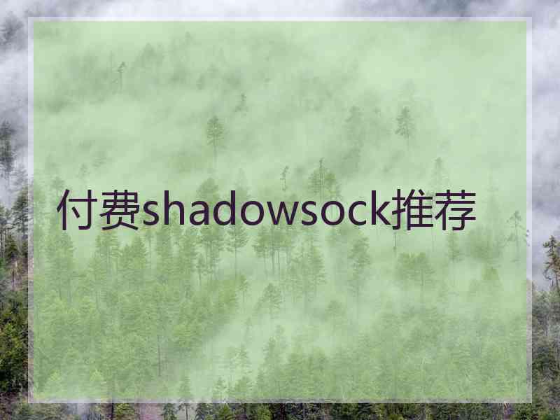 付费shadowsock推荐