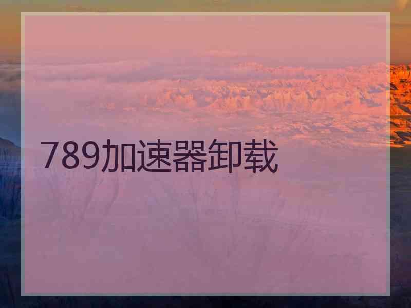 789加速器卸载