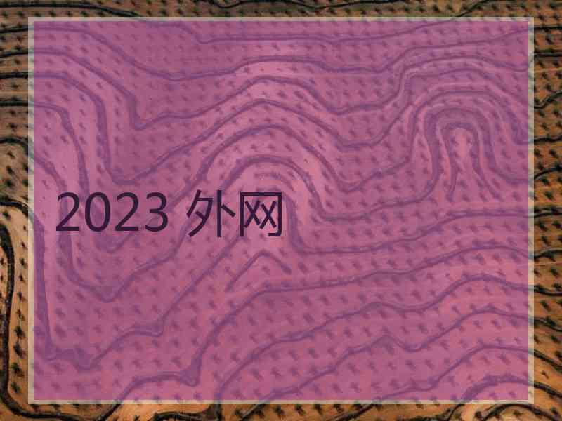 2023 外网