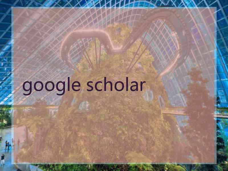 google scholar