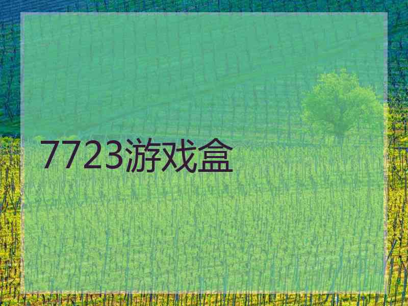 7723游戏盒