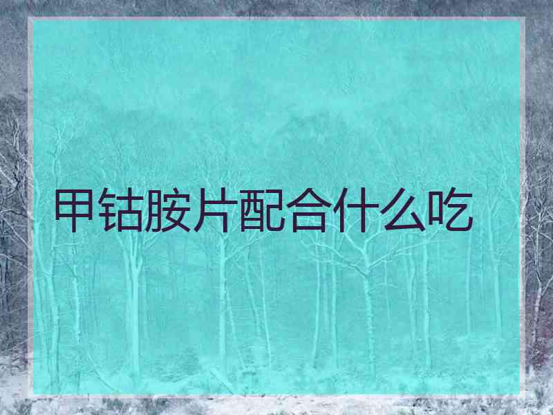 甲钴胺片配合什么吃