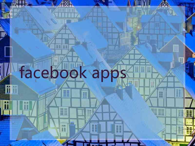 facebook apps