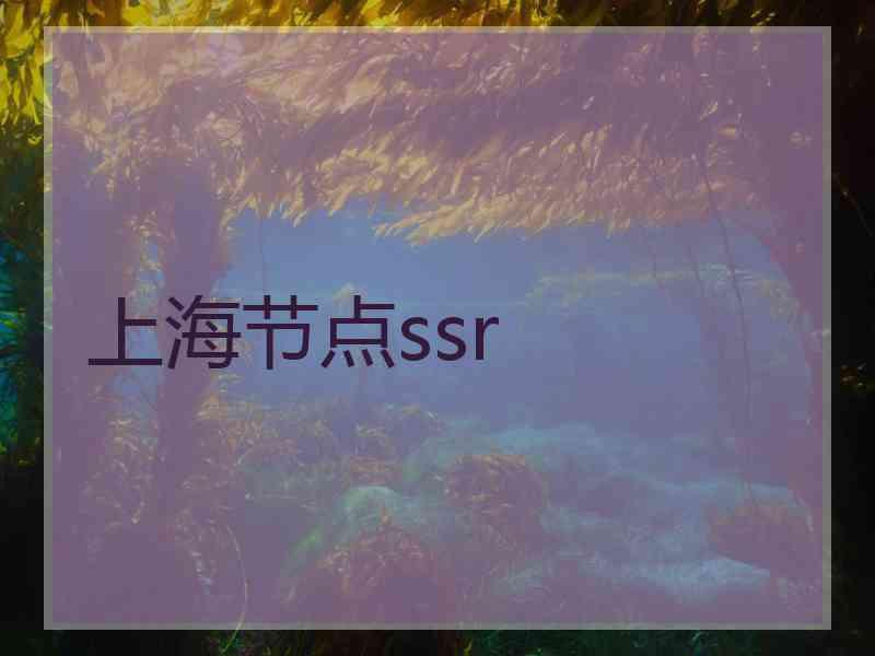 上海节点ssr