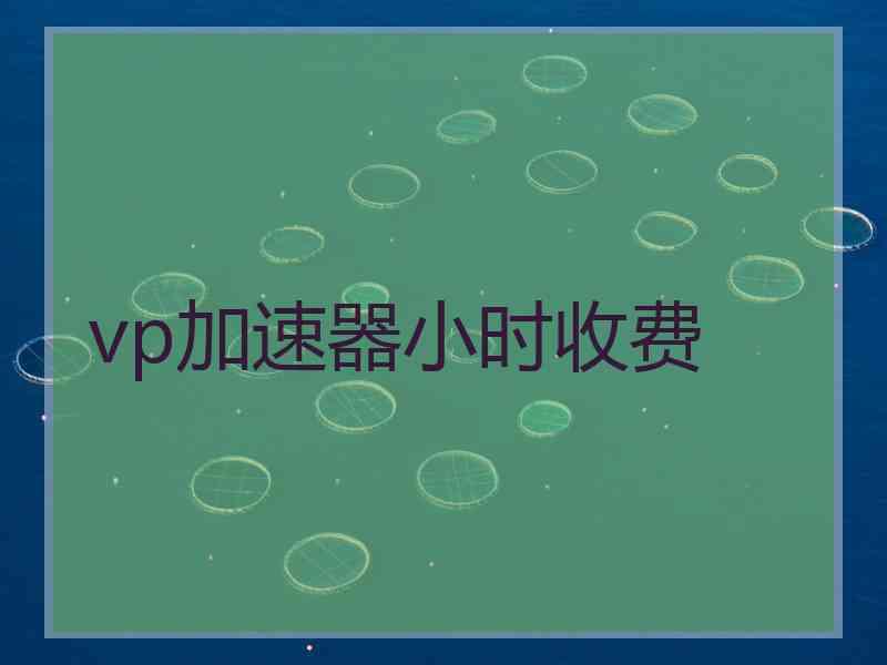 vp加速器小时收费