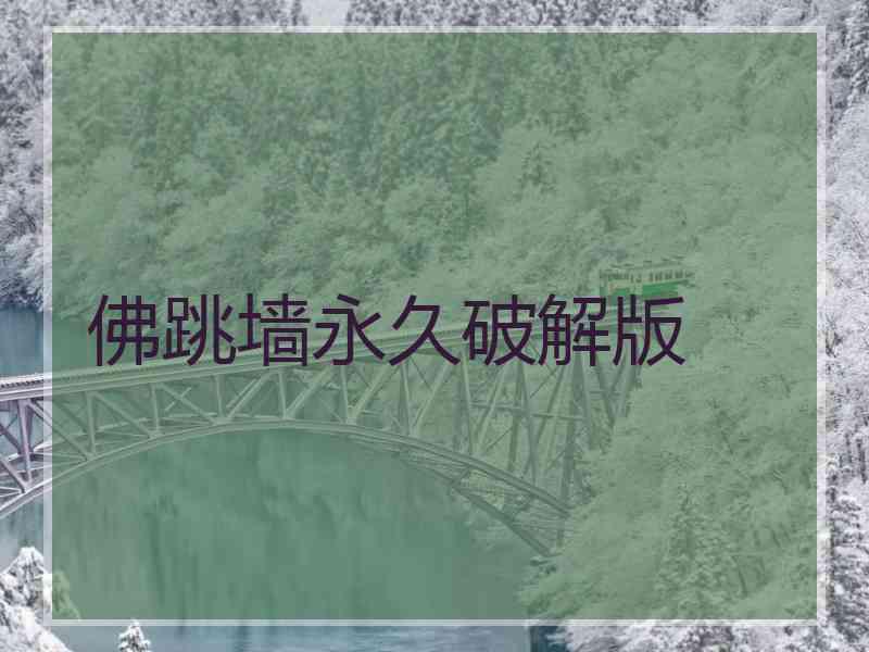 佛跳墙永久破解版
