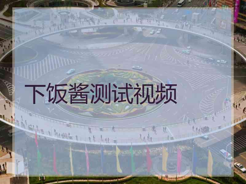 下饭酱测试视频